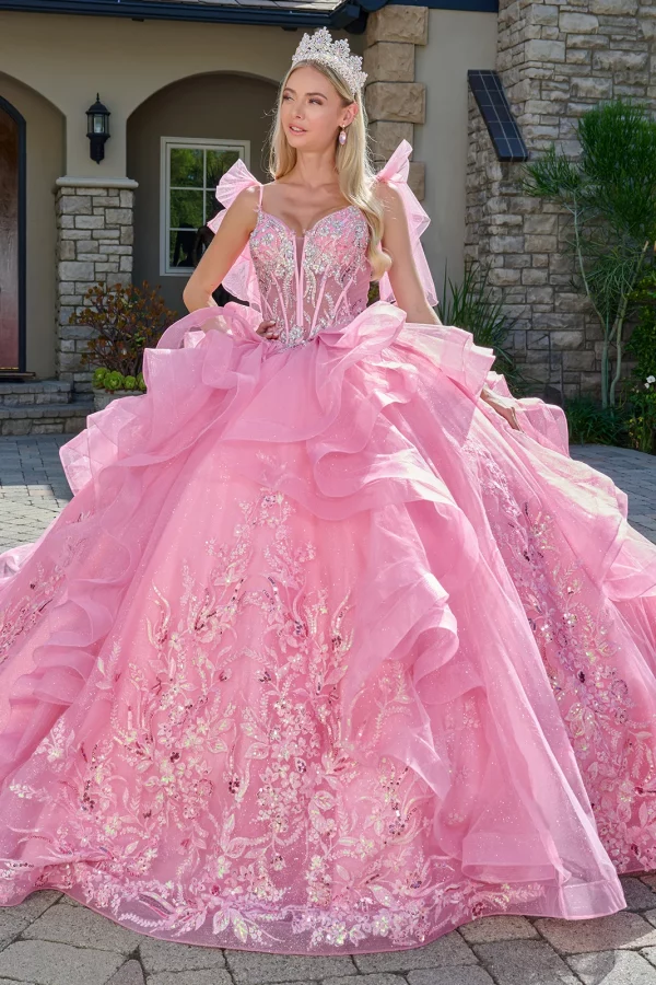 gl3804-pink-1o-tail-quinceanera-new-arrivals-tulle-beads-embroidery-jewel-sequin-glitter-corset-spaghetti-strap-v-neck-ball-gown