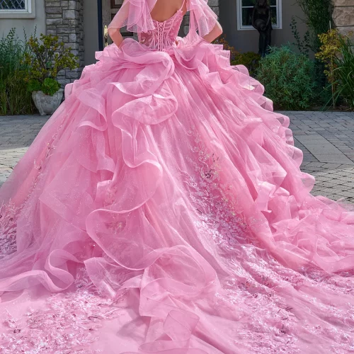 gl3804-pink-2o-tail-quinceanera-new-arrivals-tulle-beads-embroidery-jewel-sequin-glitter-corset-spaghetti-strap-v-neck-ball-gown