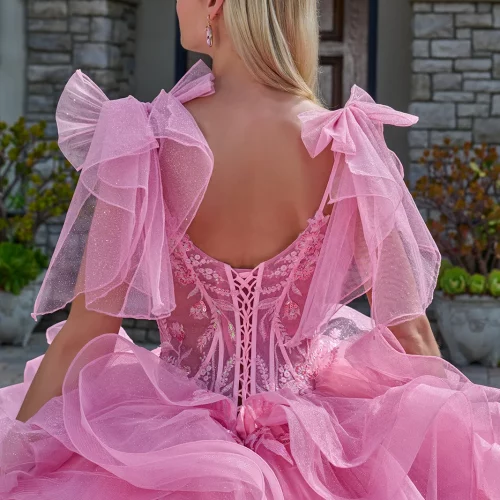 gl3804-pink-d2-tail-quinceanera-new-arrivals-tulle-beads-embroidery-jewel-sequin-glitter-corset-spaghetti-strap-v-neck-ball-gown