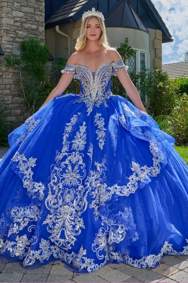 gl3805-royal-blue-1o-tail-quinceanera-new-arrivals-tulle-embroidery-jewel-sequin-glitter-corset-off-shoulder-v-neck-ball-gown