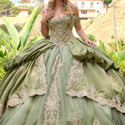 gl3810-olive-1o-tail-quinceanera-new-arrivals-satin-tulle-embroidery-jewel-sequin-corset-off-shoulder-v-neck-ball-gown