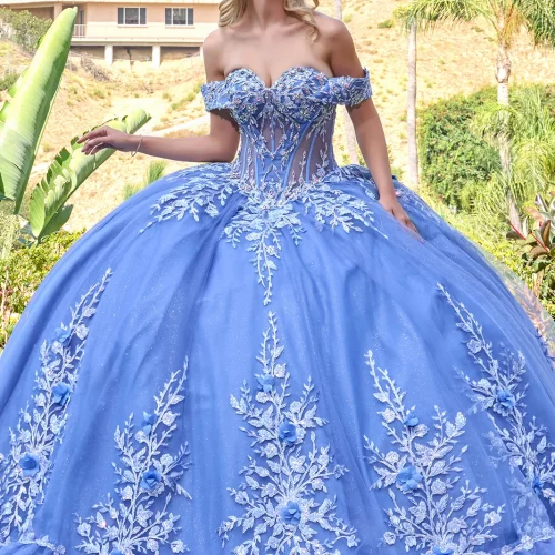 gl3812-dusty-blue-1o-tail-quinceanera-new-arrivals-tulle-applique-beads-embroidery-jewel-sequin-glitter-corset-off-shoulder-v-neck-ball-gown