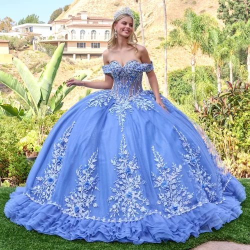 gl3812-dusty-blue-3o-tail-quinceanera-new-arrivals-tulle-applique-beads-embroidery-jewel-sequin-glitter-corset-off-shoulder-v-neck-ball-gown