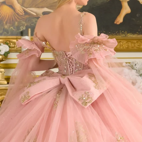 gl3814-dusty-rose-d2-tail-quinceanera-new-arrivals-tulle-embroidery-jewel-sequin-glitter-corset-spaghetti-strap-v-neck-ball-gown