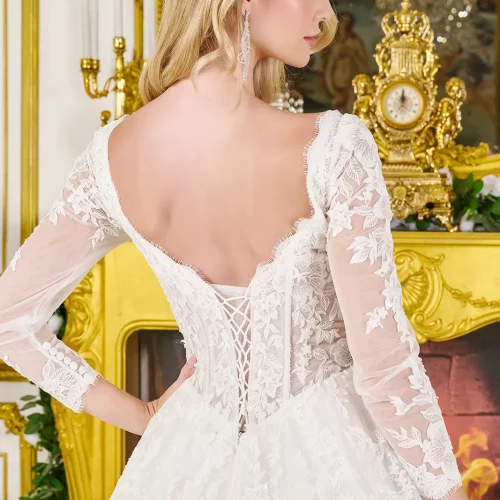 gl3819-off-white-d2-tail-wedding-gowns-new-arrivals-mesh-beads-embroidery-sequin-glitter-corset-three-quarter-sleeve-sleeve-v-neck-ball-gown-rev