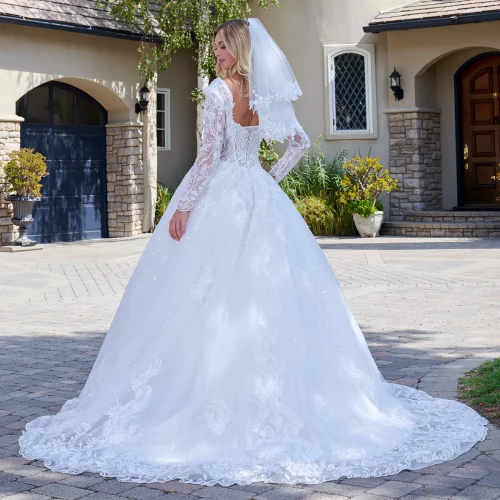 gl3820-off-white-3o-tail-wedding-gowns-new-arrivals-satin-mesh-beads-embroidery-sequin-corset-long-sleeve-v-neck-ball-gown