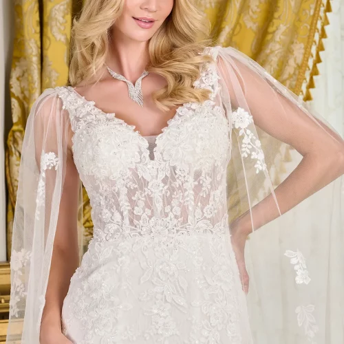 gl3829-off-white-d1-tail-wedding-gowns-new-arrivals-mesh-applique-beads-embroidery-sequin-glitter-corset-cape-sleeve-v-neck-trumpet