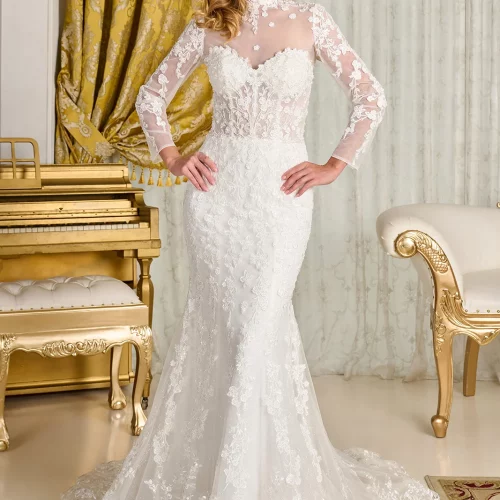 gl3830-off-white-1o-tail-wedding-gowns-new-arrivals-mesh-applique-beads-embroidery-sequin-glitter-corset-strapless-v-neck-trumpet