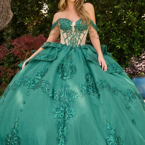 gl3846-green-1o-tail-quinceanera-new-arrivals-tulle-beads-jewel-sequin-glitter-corset-off-shoulder-sweetheart-ball-gown