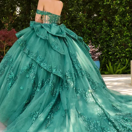 gl3846-green-2o-tail-quinceanera-new-arrivals-tulle-beads-jewel-sequin-glitter-corset-off-shoulder-sweetheart-ball-gown