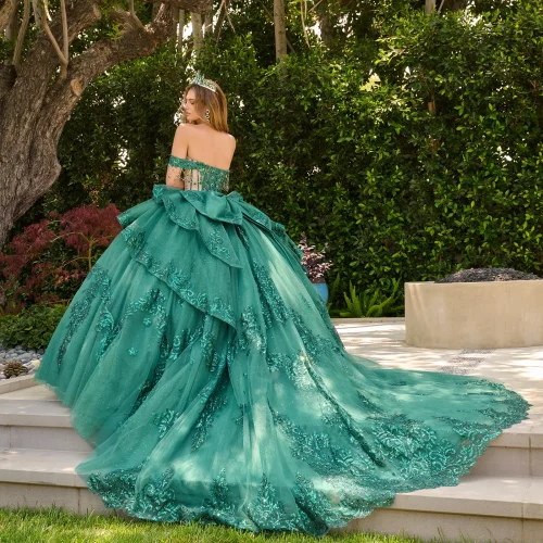 gl3846-green-4o-tail-quinceanera-new-arrivals-tulle-beads-jewel-sequin-glitter-corset-off-shoulder-sweetheart-ball-gown