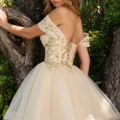 gs3859-champagne-d2-short-homecoming-cocktail-new-arrivals-mesh-glitter-netting-sequin-glitter-corset-off-shoulder-straight-across-a-line